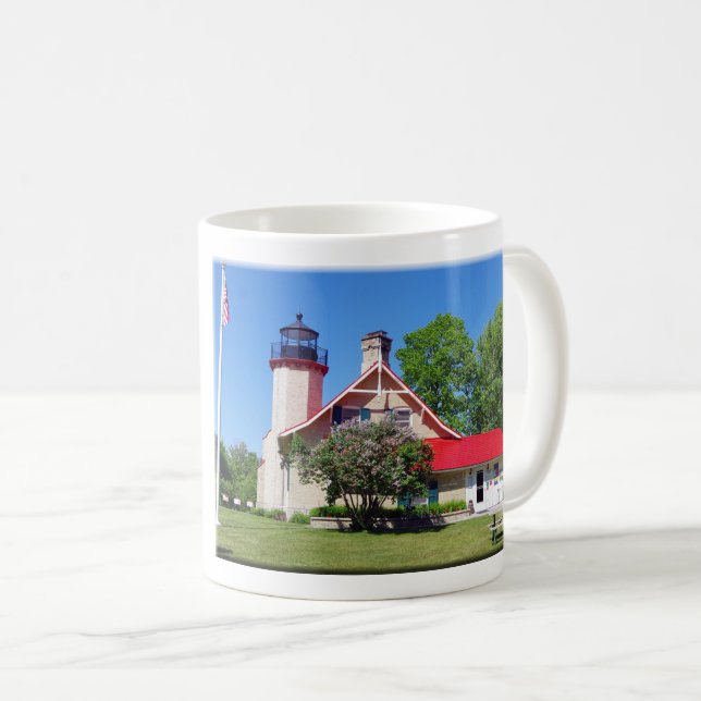 McGulpin Point Lighthouse-kaffe mugg (Framsida höger)