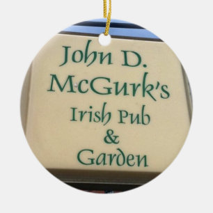 McGurk's, St. Louis, Irish Pub, jul Ornament