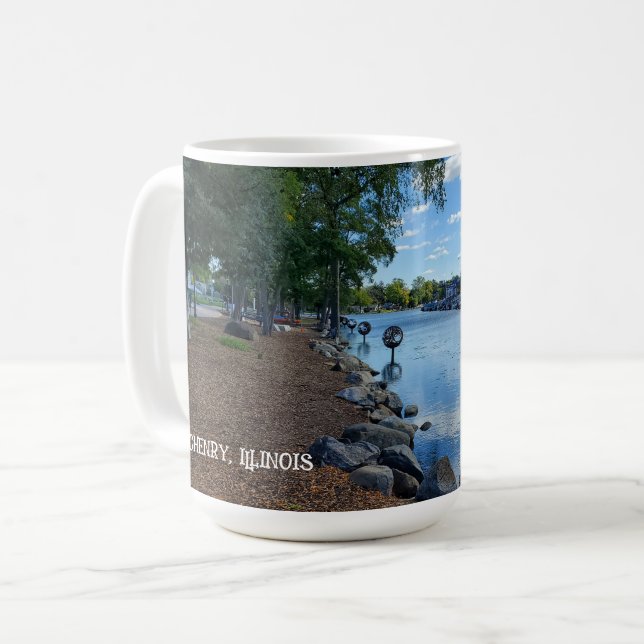 McHenry, Illinois | Fox River Walkway Kaffemugg (Framsida vänster)