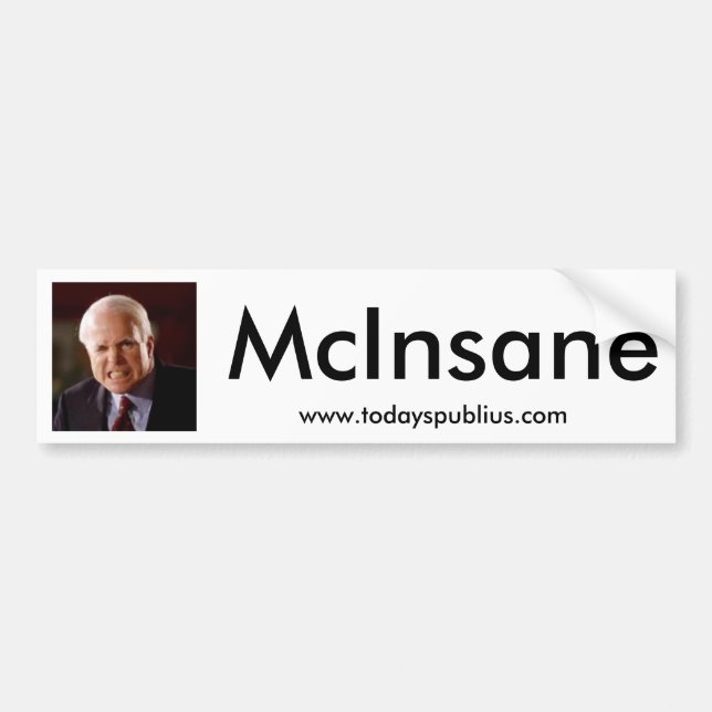 McInsane - John McCain Bildekal (Framsidan)