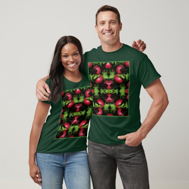 McIntosh Apples på Abstrakten Träd T Shirt (Unisex)