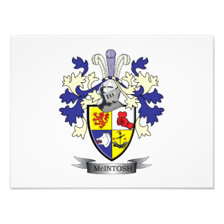 McIntosh Family Crest Jackar om Arm Fototryck