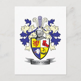 McIntosh Family Crest Jackar om Arm Vykort