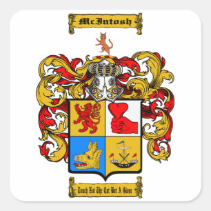 McIntosh (Skottland) Fyrkantigt Klistermärke