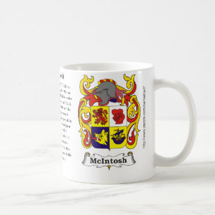 McIntosh ursprung som är menande och vapenskölde Kaffemugg