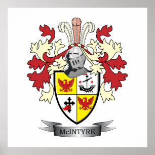 McIntyre Family Crest Jackar av Arm Poster