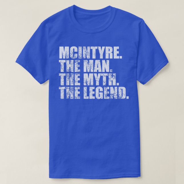 Mcintyre Family namn Mcintyre, efternamn Mcintyre T Shirt (Design framsida)