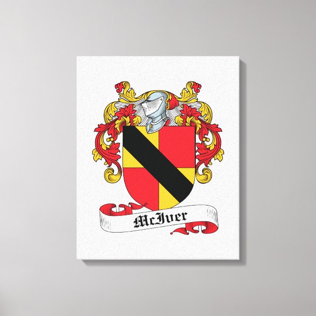 McIver Family Crest Canvastryck (Framsida)