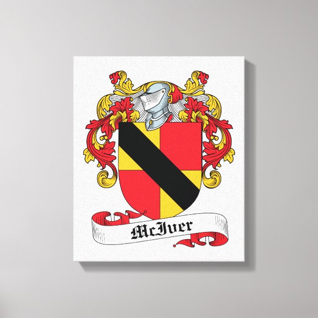 McIver Family Crest Canvastryck (Framsida)