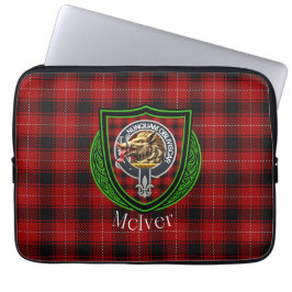 McIver skotska klan tartan & vapen Laptop Fodral