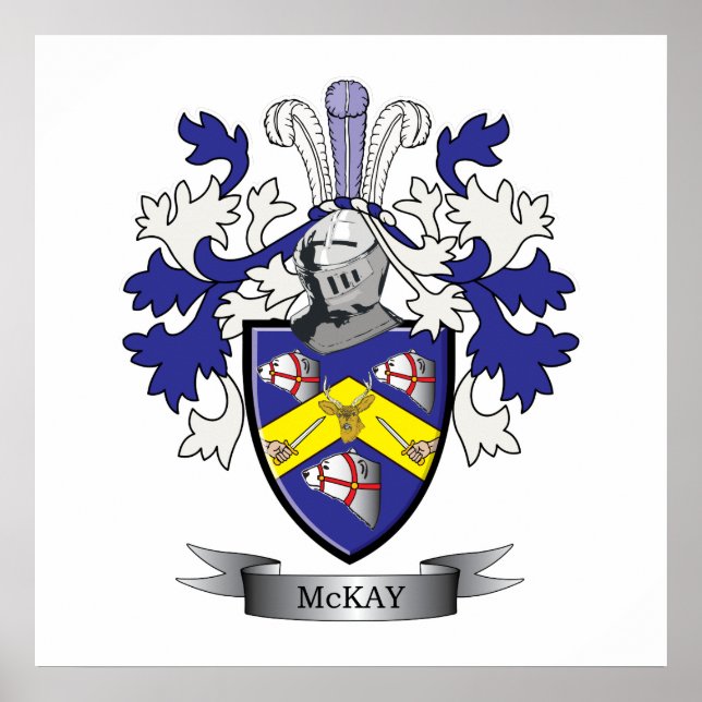McKay Family Crest Jackar om Arm Poster (Framsidan)