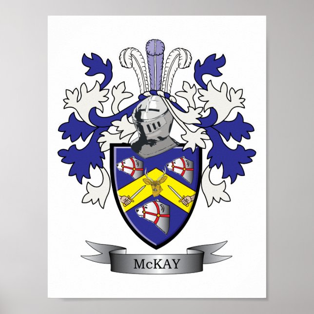 McKay Family Crest Jackar om Arm Poster (Framsidan)