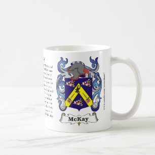 McKay, ursprung, det menande och vapenskölden Kaffemugg