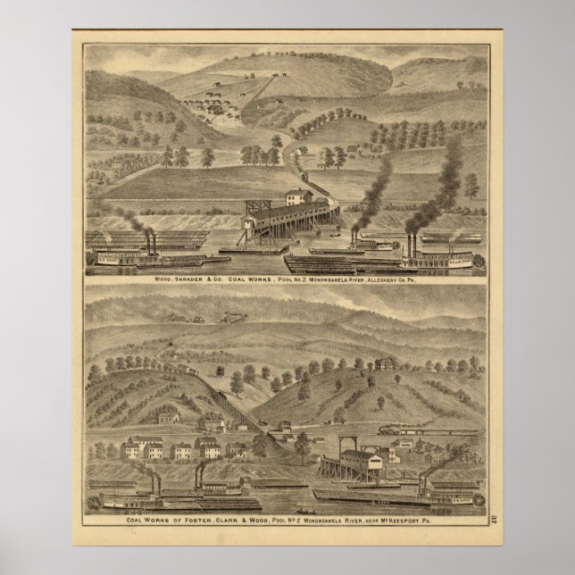 McKeesport Allegheny County, Pennsylvania Poster (Framsidan)