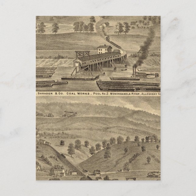 McKeesport Allegheny County, Pennsylvania Vykort (Framsida)