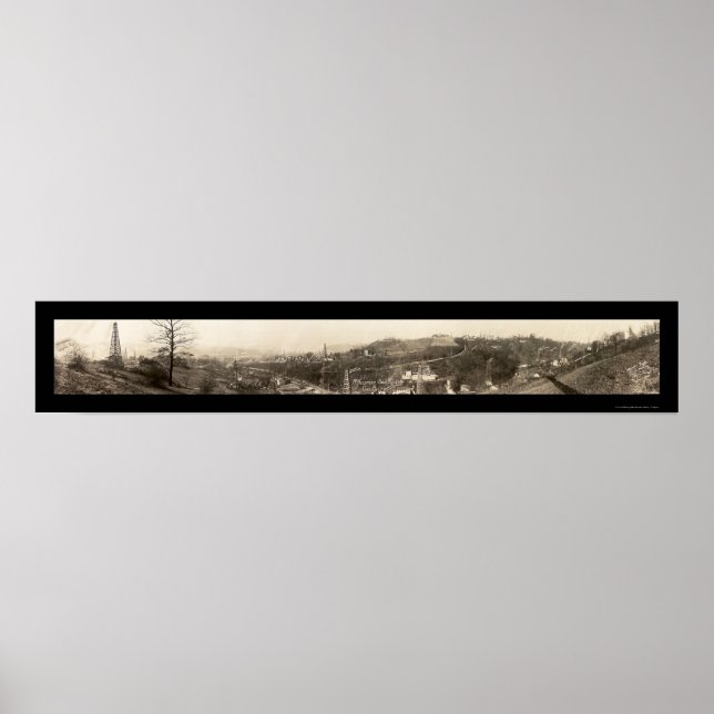 Mckeesport Oil & Gas Photo 1920 Poster (Framsidan)