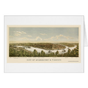 McKeesport panorama- karta för PA - 1894 Hälsningskort