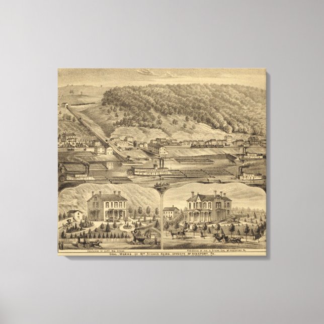 McKeesport Pennsylvania Canvastryck (Framsida)