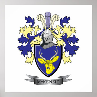 McKenzie Family Crest Jackar om Arm Poster