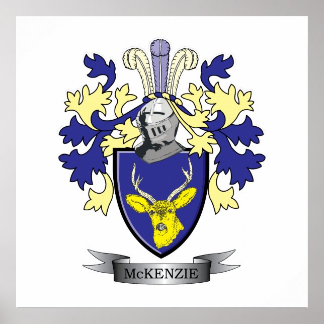 McKenzie Family Crest Jackar om Arm Poster (Framsidan)