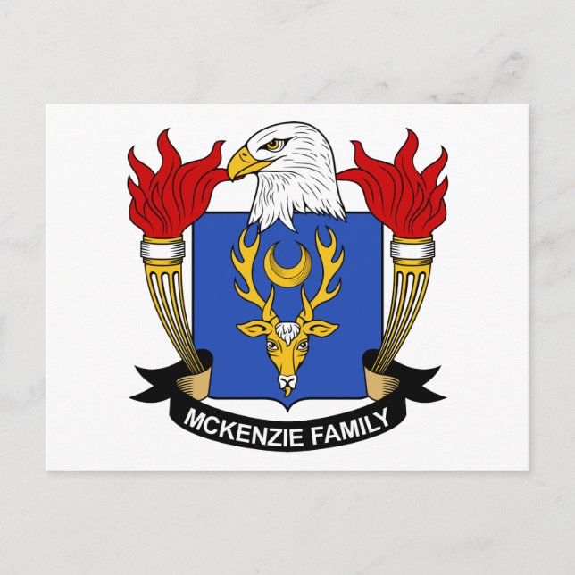McKenzie Family Crest Vykort (Framsida)
