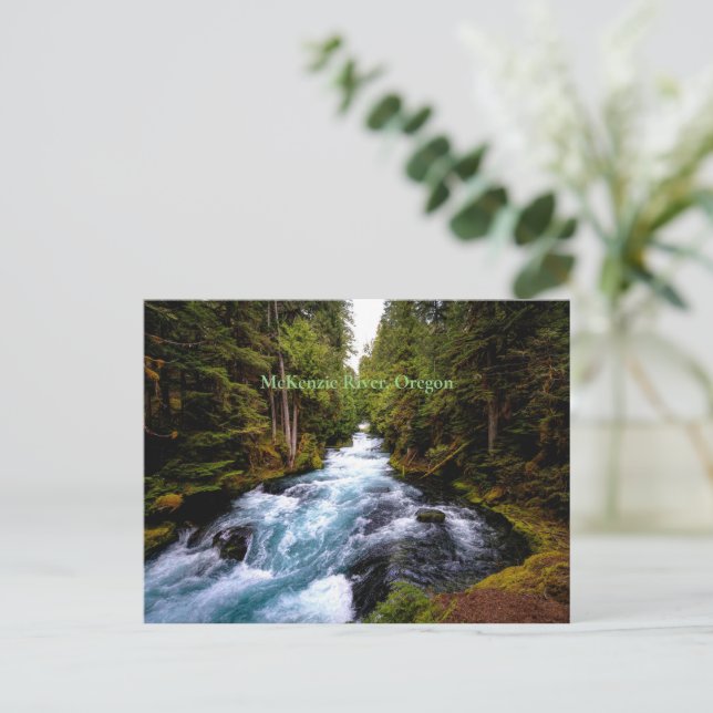 McKenzie River, Oregon, scenfotografi Vykort (Stående Fram)