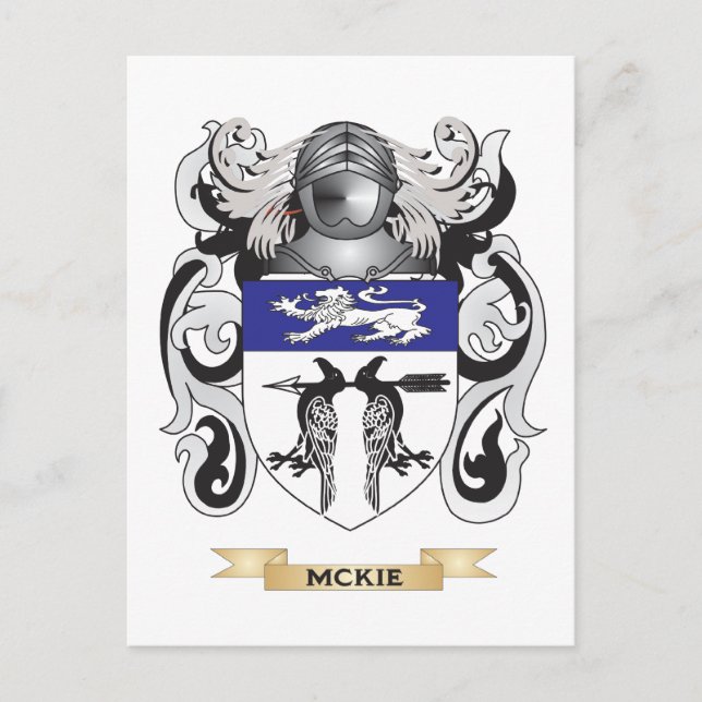McKie Jackar om Arm (Family Crest) Vykort (Framsida)