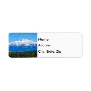 McKinley Alaska Returadress Etikett