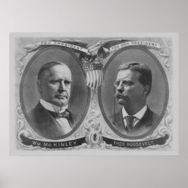 McKinley och Roosevelt Poster