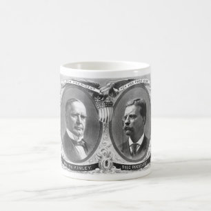 McKinley och Roosevelt valplakat Kaffemugg