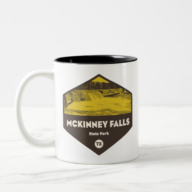 McKinney Falls State Park Texas Två-Tonad Mugg (Vänster)