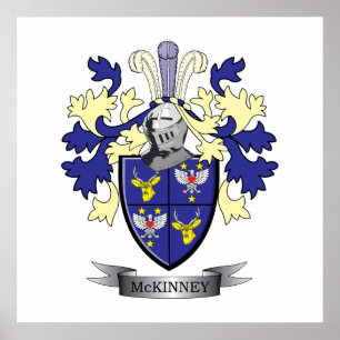McKinney Family Crest Jackar om Arm Poster