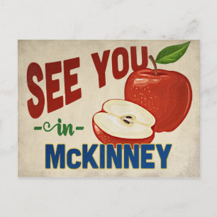 McKinney Texas Apple - Vintage Resa Vykort