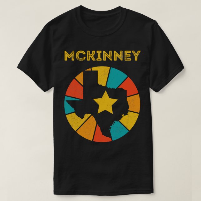 McKinney Texas Vintage Distress Souvenir 1 T Shirt (Design framsida)