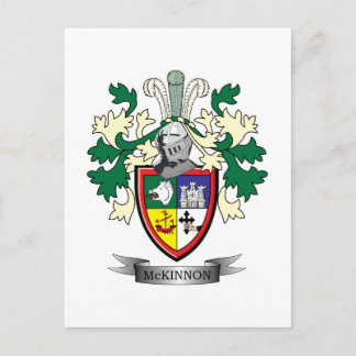 McKinnon Family Crest Jackar om Arm Vykort