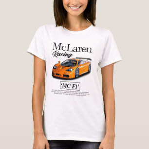 McLaren F1 Tävla Hoodie - Gåvor till bil T Shirt