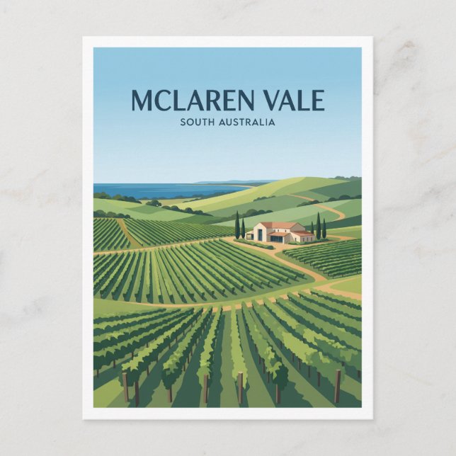 McLaren Vale Australien Vykort (Framsida)