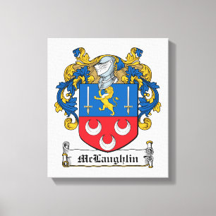 McLaughlin familjvapensköld Canvastryck
