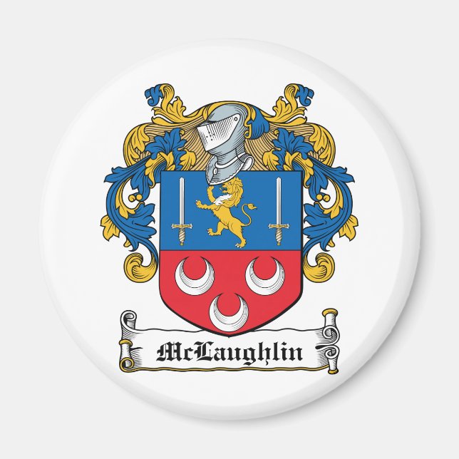 McLaughlin Family Crest Magnet (Framsidan)