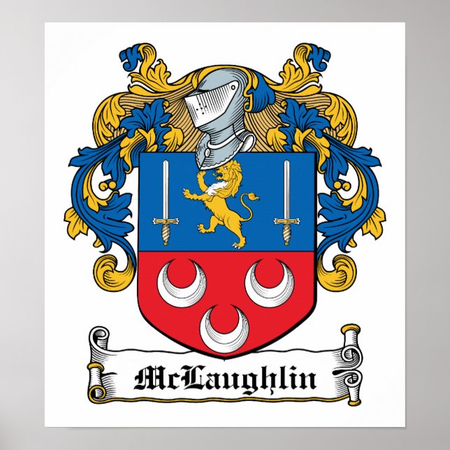 McLaughlin Family Crest Poster (Framsidan)