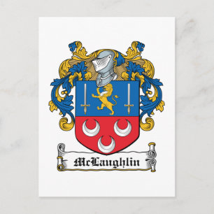 McLaughlin Family Crest Vykort