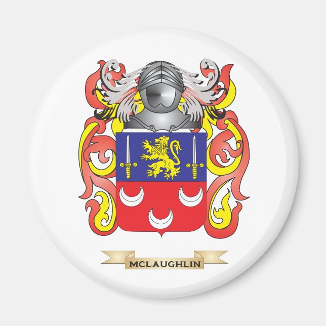 McLaughlin Jackar av Arm (Family Crest) Magnet (Framsidan)