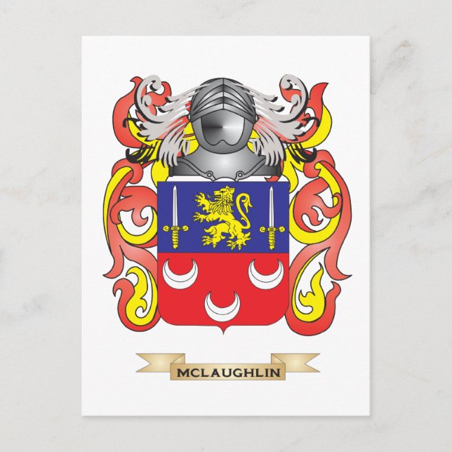 McLaughlin Jackar av Arm (Family Crest) Vykort (Framsida)
