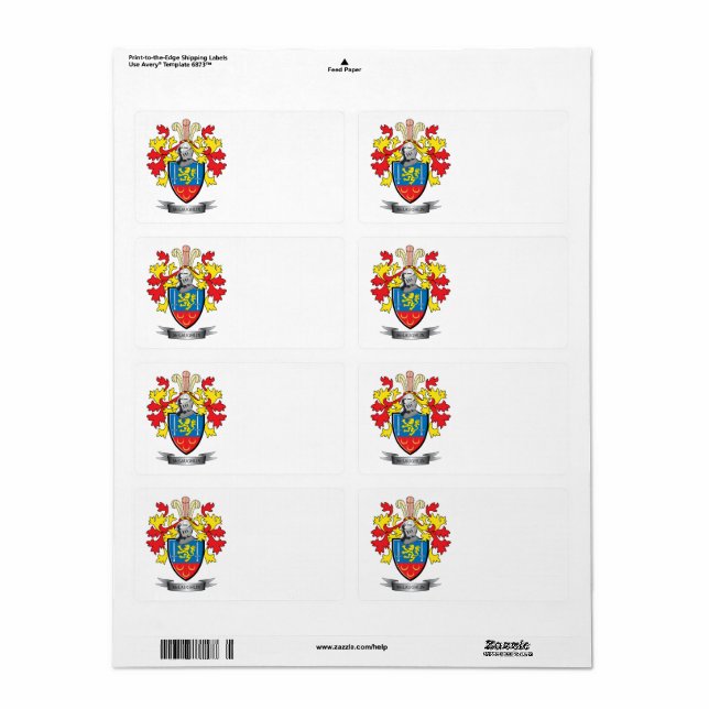 McLaughlin Jackar av Arm Fraktsedel (Helt Ark)