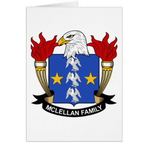 McLellan familjvapensköld Hälsningskort