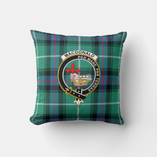 McLeod Clan Tartan, Badge och Motto Kudde