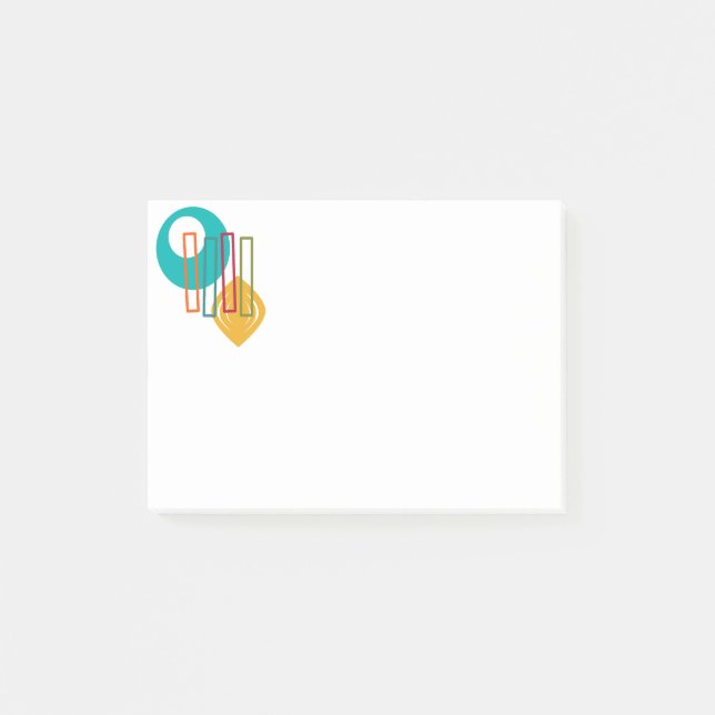 MCM-abstrakt design Post-it Block (Framsida)