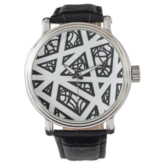 MCM Angles In Black and White Armbandsur
