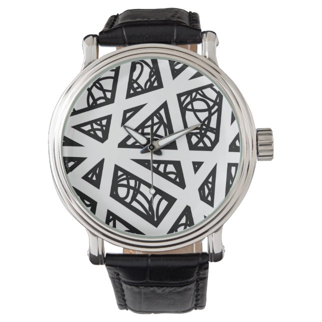 MCM Angles In Black and White Armbandsur (Framsida)