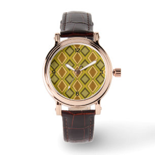 MCM Art Deco diamantmönster Armbandsur